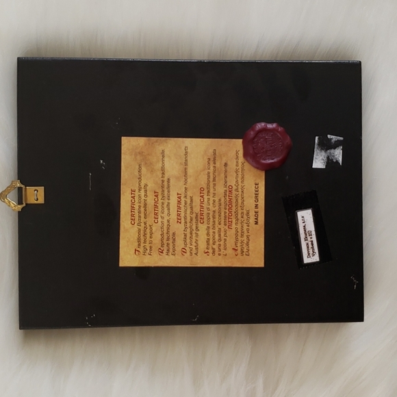 Made in Greece Religious Icon Wood Wall Plague of Jesus - Picture 6 of 16